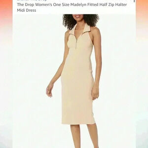 Half zip halterr dress